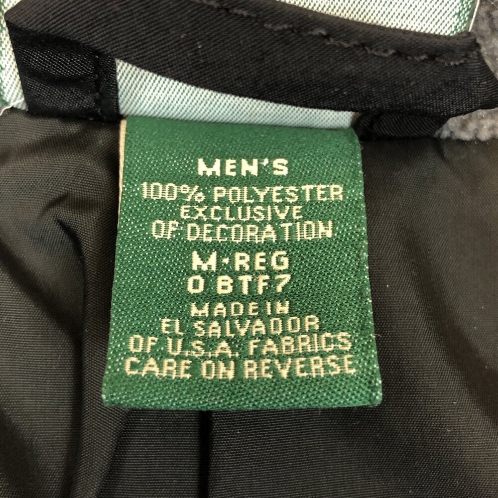 LL Bean Mens Attitash Perfect Turn Blue Fleece Full Zip Polartec Jacket Medium - Picture 7 of 13